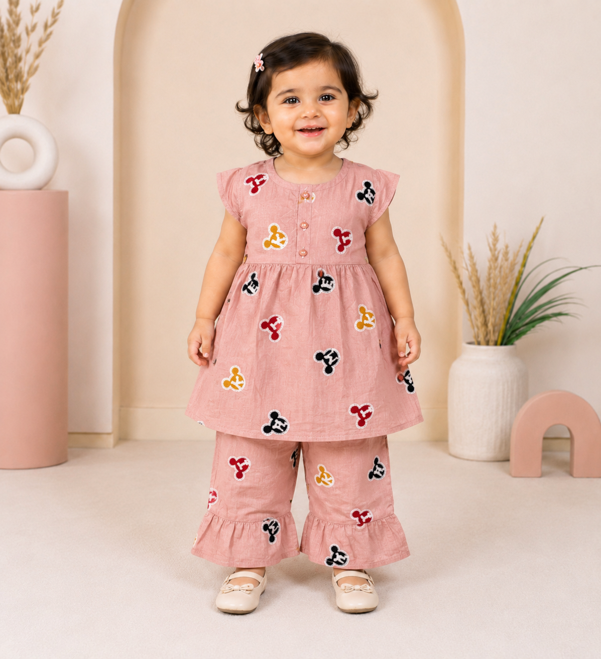 Girls Premium Lawn Cotton Printed 2-Piece Dress Set – Soft & Comfortable Summer Outfit