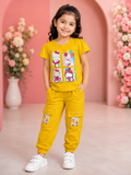 Girls Hello Kitty Graphic T-Shirt & Cargo Jogger Pants 2-Piece Co-Ord Set | Casual Kids Outfit