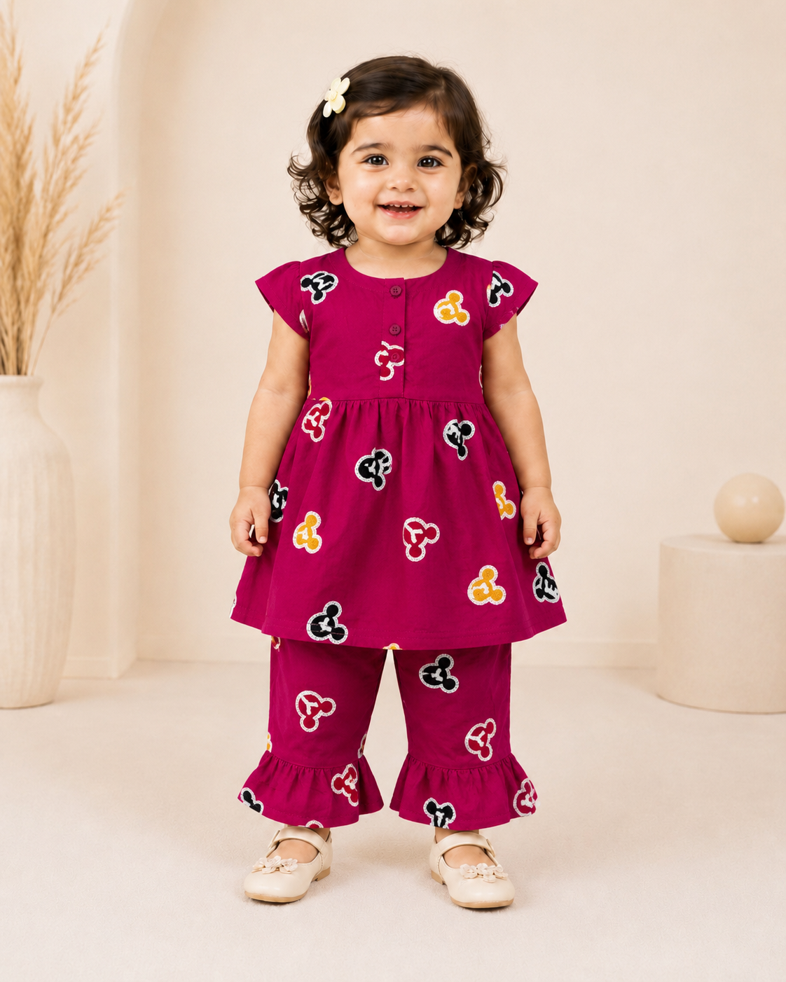 Girls Premium Lawn Cotton Printed 2-Piece Dress Set – Soft & Comfortable Summer Outfit